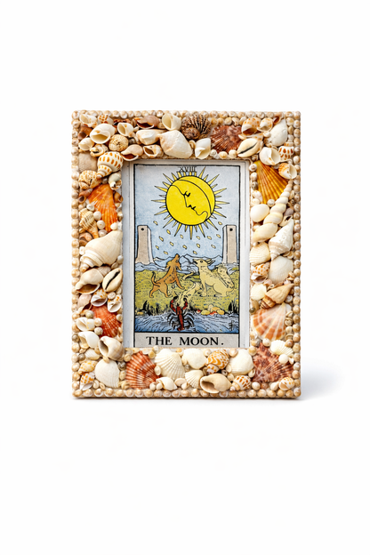 Ocean Whisper Seashell Photo Frame – Handcrafted Coastal Elegance - Shellkrafts