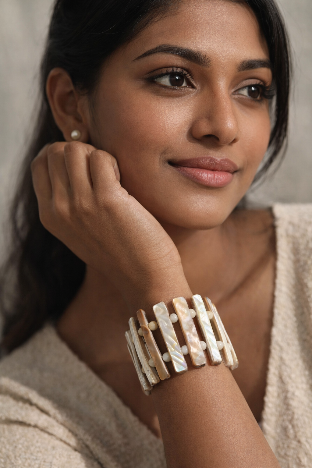 Natural Sea Shell Bracelet|Beach-Inspired Boho Jewelry