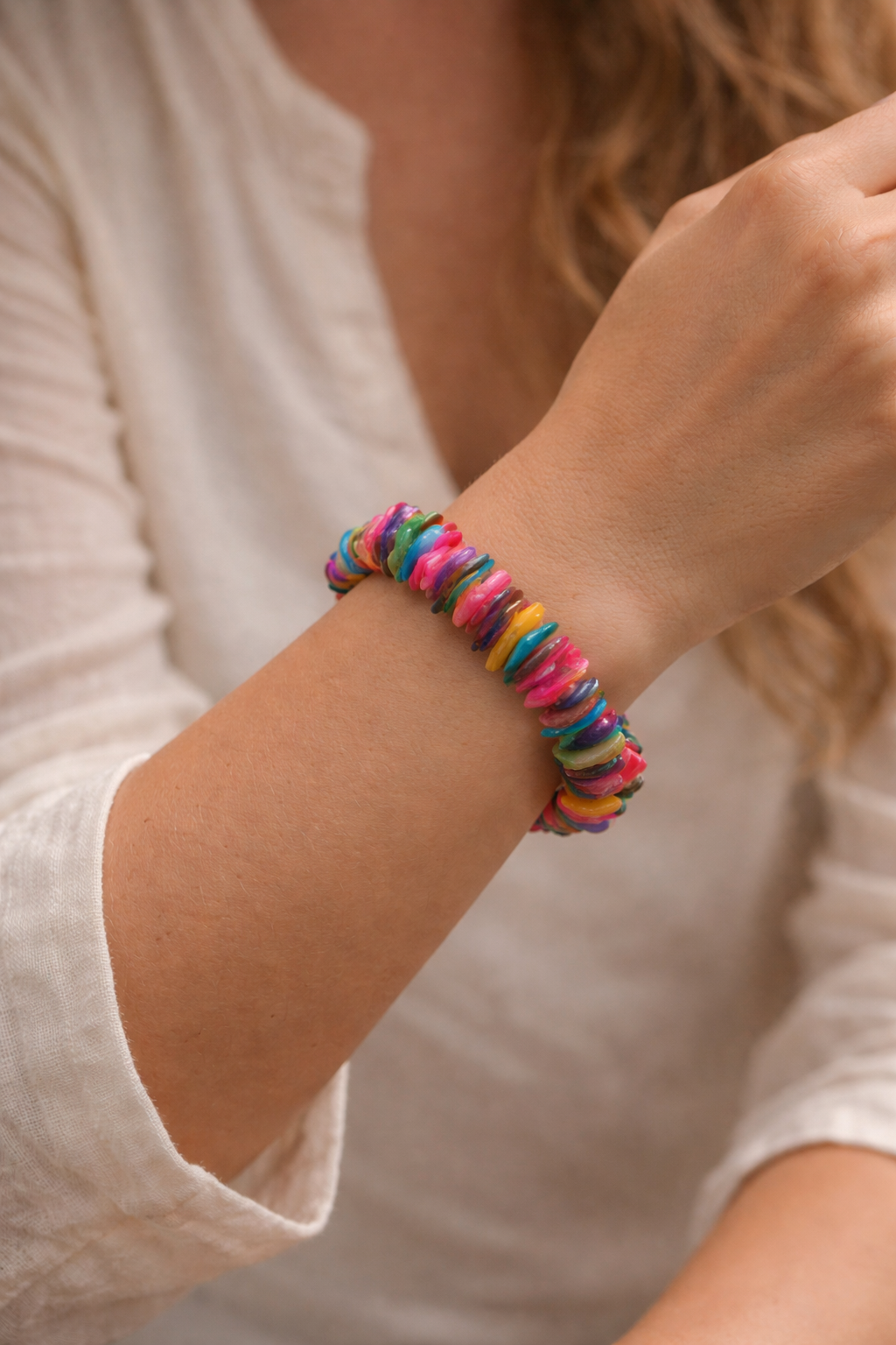 Multicolor Shell Bracelet