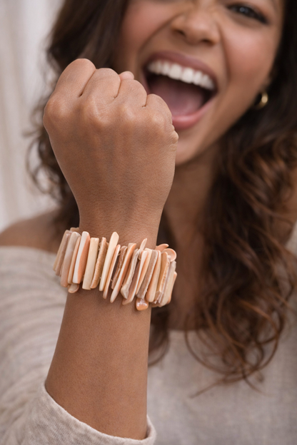 Island Vibes Natural Shell Bracelet - Shellkrafts