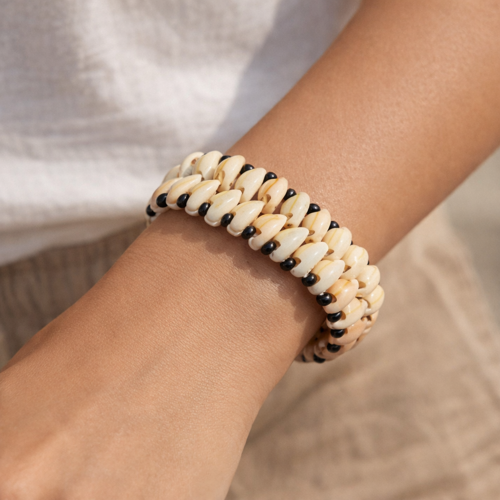 Shell Bracelete Handcrafted Coastal Shell Bracelet – Shellkrafts