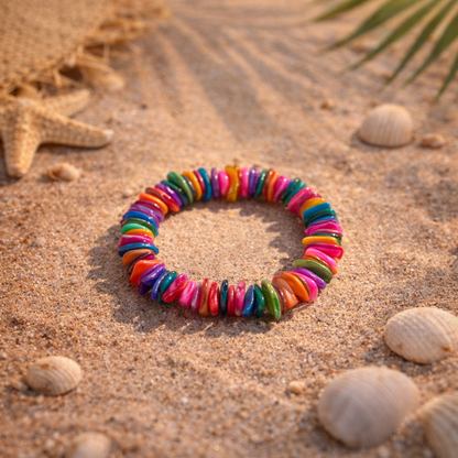 Multicolor Shell Bracelet - Shellkrafts