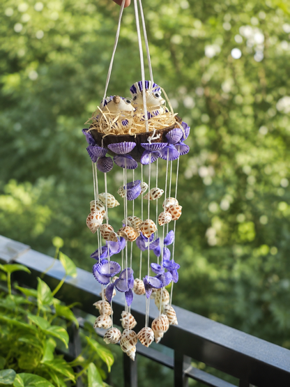 Sea shell mini bird windchime 15inch - Shellkrafts