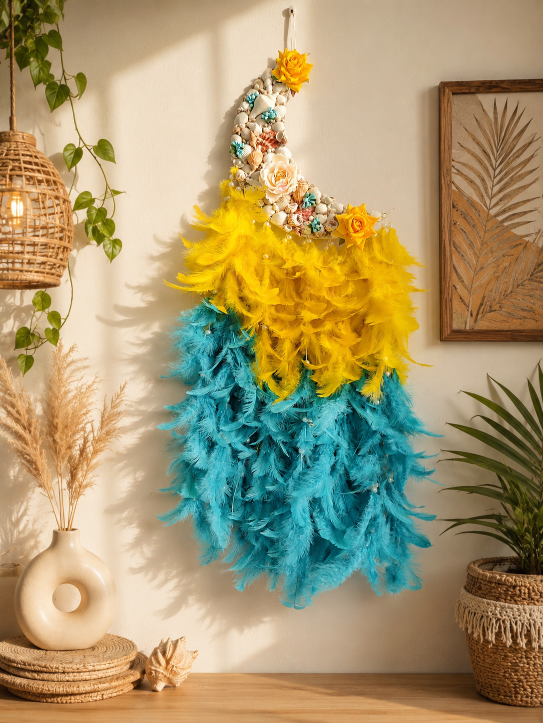 Moon Flora Dream Catcher 35inch
