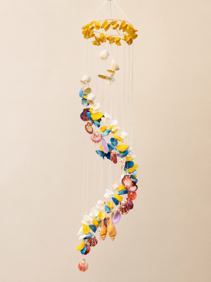 Tropical Bloom Seashell symentric Windchime