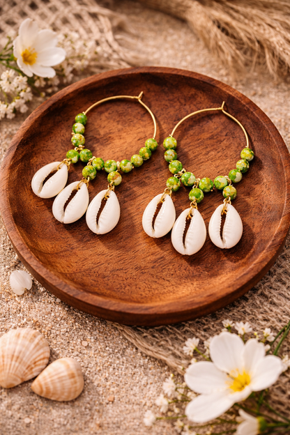 Handmade Boho Dangle Earrings for Women - Shellkrafts