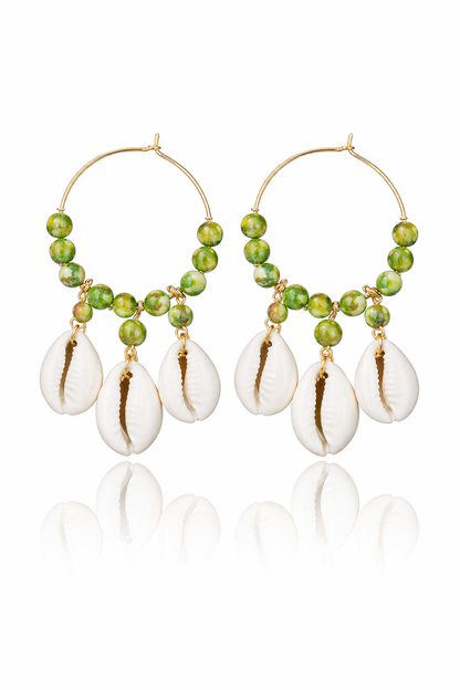 Handmade Boho Dangle Earrings for Women - Shellkrafts