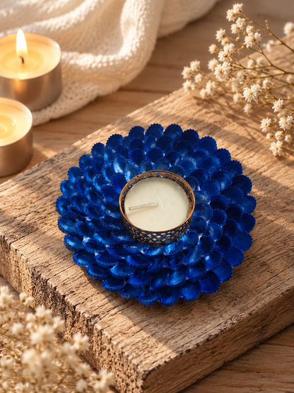Handcrafted Floral Tealight Candle