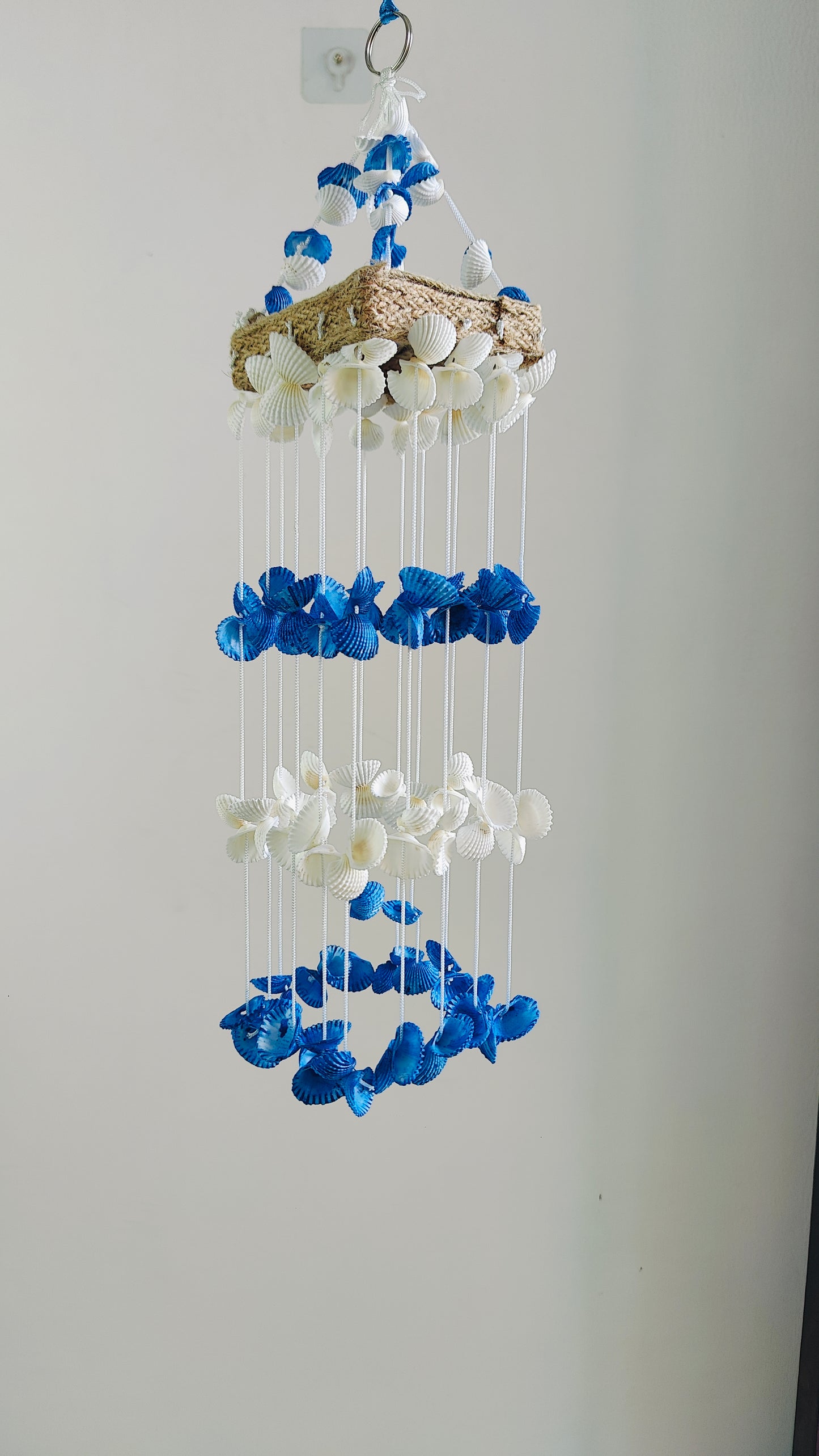 Blue Mini Sea shell Hanger for Home decor 15inch