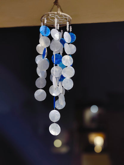 Coastal Melody Capiz Shell Windchime | Handcrafted Ocean-Inspired Decor - Shellkrafts