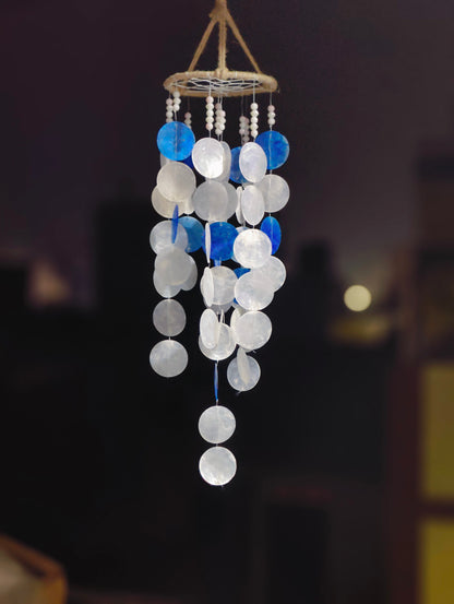 Coastal Melody Capiz Shell Windchime | Handcrafted Ocean-Inspired Decor - Shellkrafts
