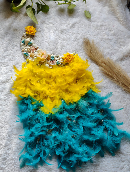 Moon Flora Dream Catcher 35inch - Shellkrafts