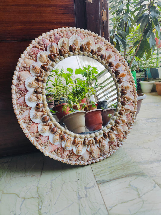 Boho Wall Mirror 20inch - Shellkrafts