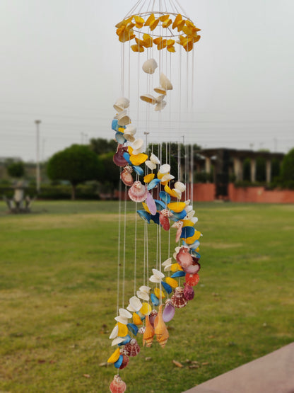 Tropical Bloom Seashell symentric Windchime