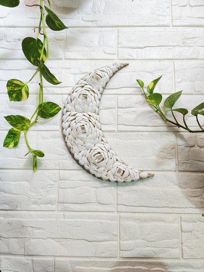 Shellkrafts Crenscent Moon Hanger|Wall hanging 12inch - Shellkrafts