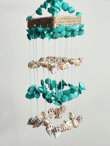 Shellkrafts Sea shell Mini Hanger for Home decor 15inch - Shellkrafts