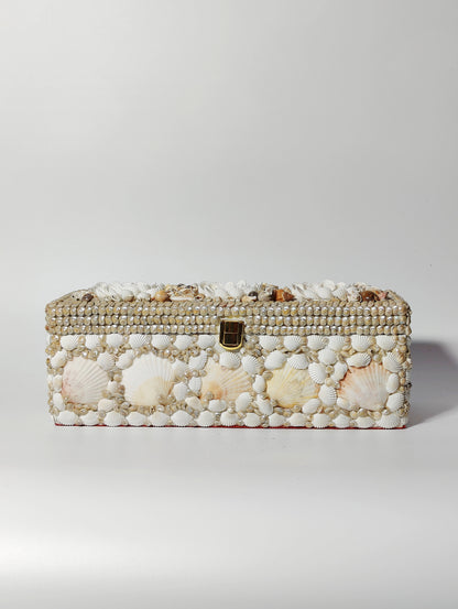 Bohemian Sea Shell Bangle Box 12x4inch - Shellkrafts