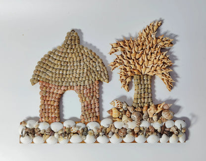 Shellkrafts Sea shell Key Hanger 5 Hooks - Shellkrafts