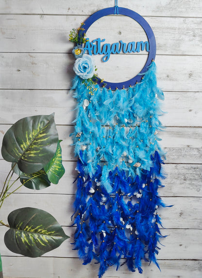 Customised Name Dream catcher for Gift and Decor 36inch - Shellkrafts