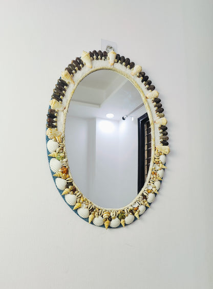 Sea shell Mirror for Home 16x22inch - Shellkrafts