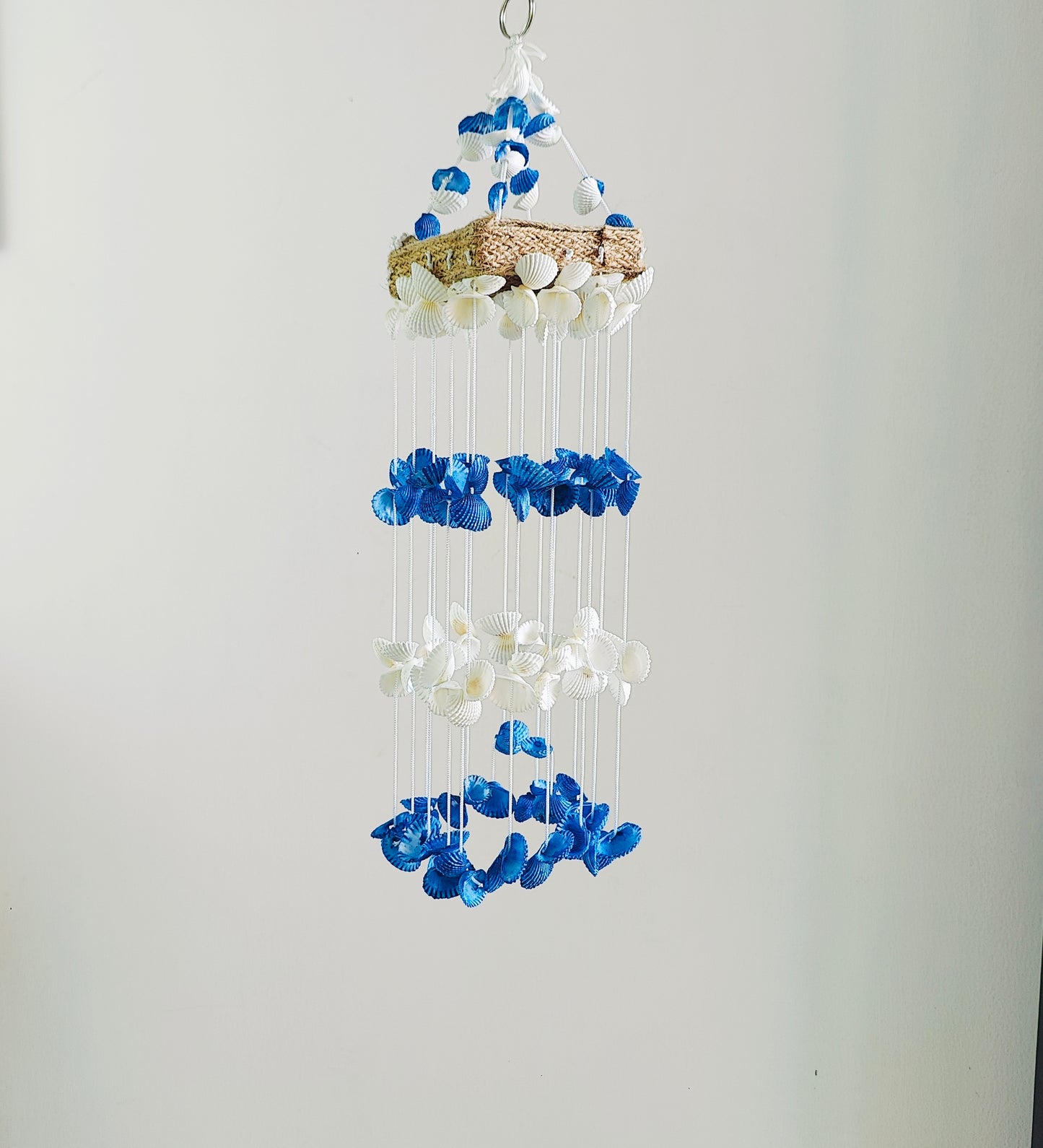 Blue Mini Sea shell Hanger for Home decor 15inch