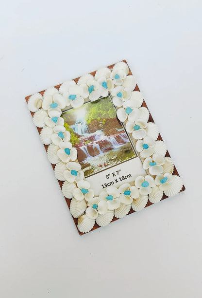 Shellkrafts Sea shell photo Frame 7x9 inch - Shellkrafts