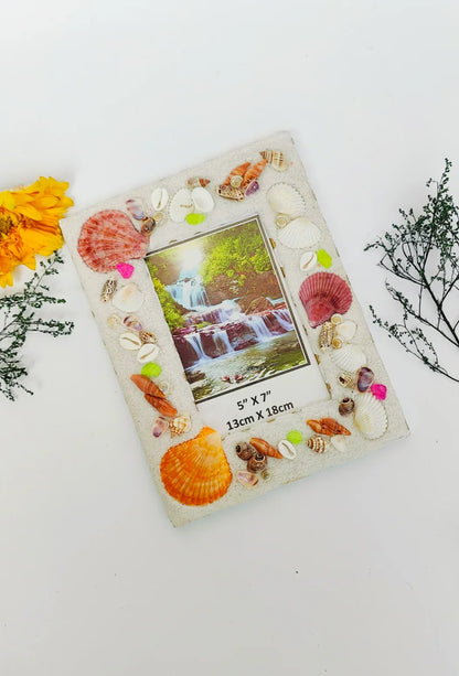 Shellkrafts Sand Photo Frame 7x9 inch - Shellkrafts