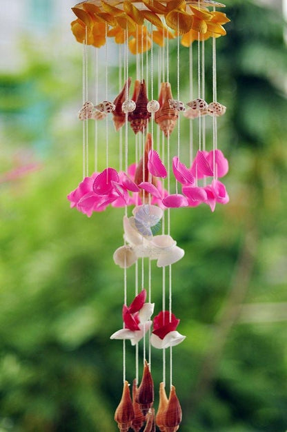 Costal Sea shell Windchime-Handcrafted 36inch - Shellkrafts