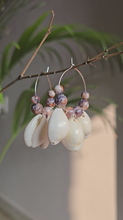 Shell Hoop Earrings