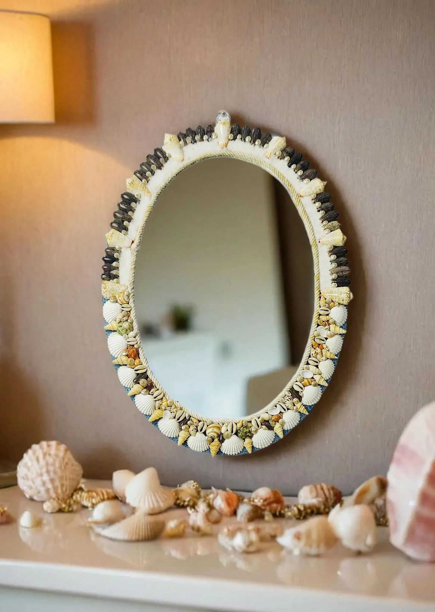 Sea shell Mirror for Home 16x22inch